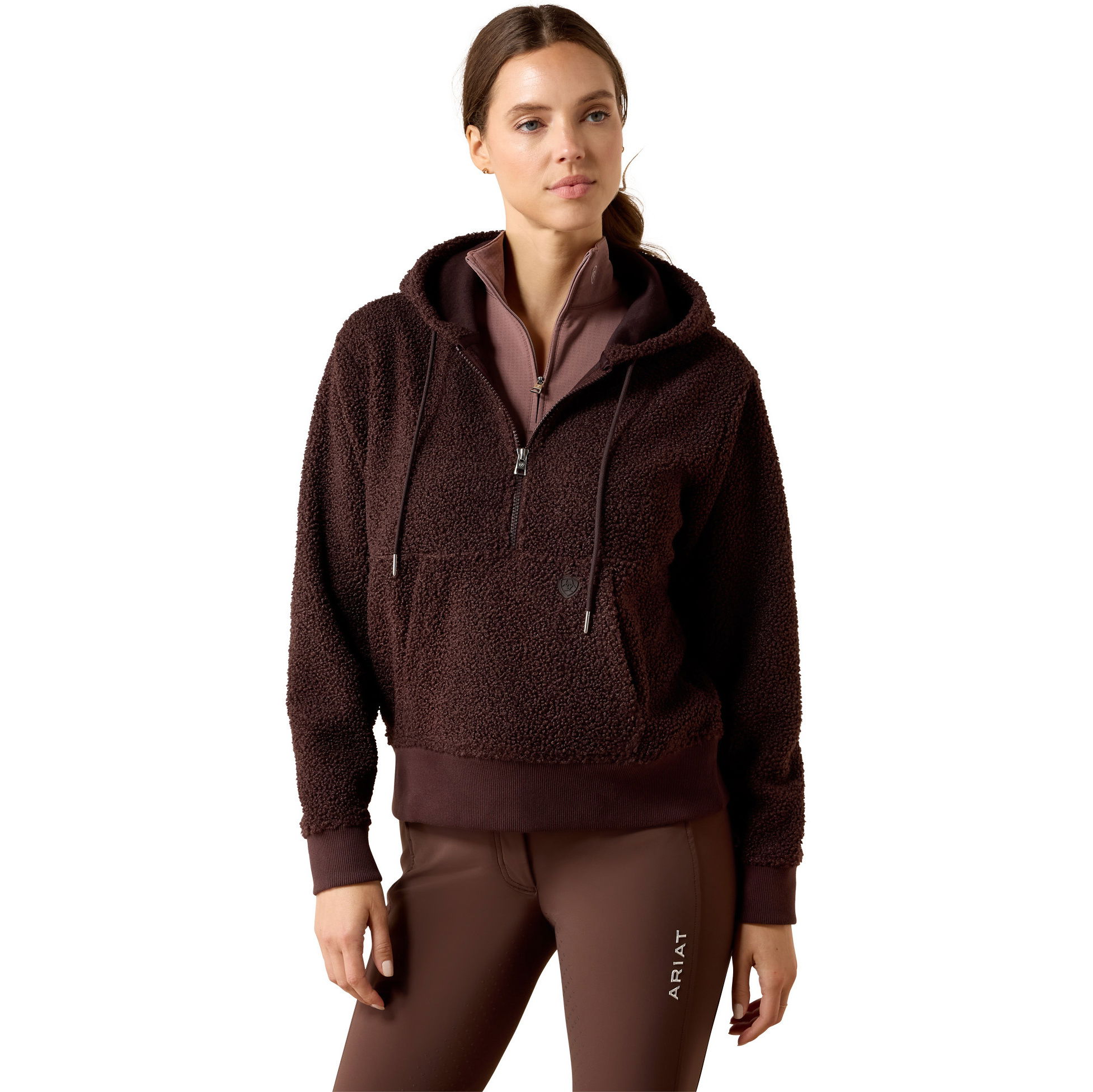 2026 Ariat Womens Orinda Hoodie 10079211 - Chocolate Plum